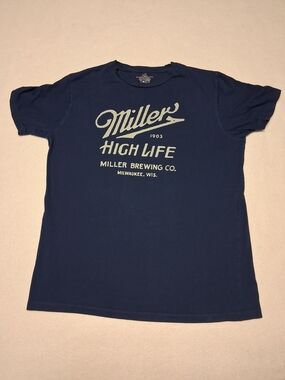 Miller High Life Navy Short Sleeve Tee